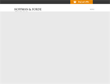 Tablet Screenshot of hoffmanforde.com